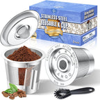 Upgraded Dual-Layer Mesh Stainless Steel K Cup