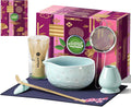 Matcha Whisk Set: 7-PCS Matcha Set Whisk & Bowl Kit (blue)