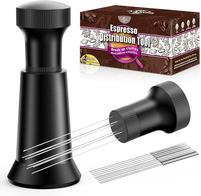 WDT Tool Espresso, Espresso Distribution Tool: 10 x 0.35mm Stainless Steel Espresso Needles with Extra 10 for Espresso Stirrer