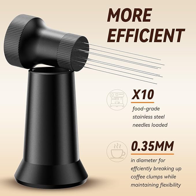 WDT Tool Espresso, Espresso Distribution Tool: 10 x 0.35mm Stainless Steel Espresso Needles with Extra 10 for Espresso Stirrer
