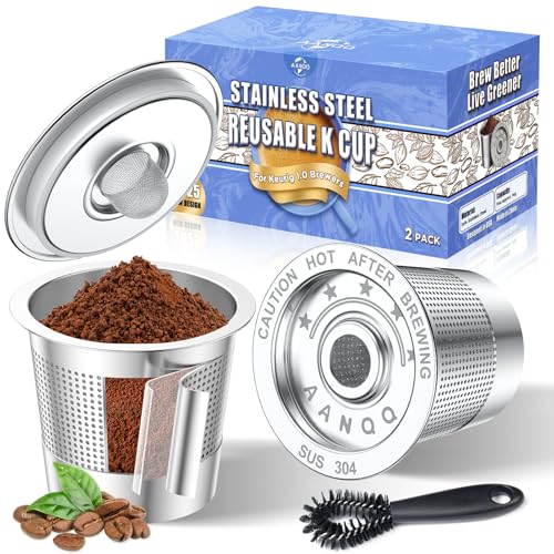 Reusable K-Cups for Keurig – All Stainless Steel (2-Pack)