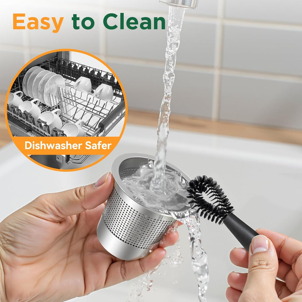 Upgraded Dual-Layer Mesh Stainless Steel K Cup