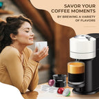 Aluminum Foil Lids for Nespresso Vertuo Reusable Pods:  Fit with Nespresso Vertuoline VertuoPlus Refillable Capsule(Stickers Only)