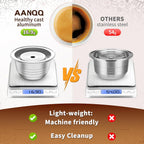 Refillable Coffee Capsules for VertuoLine Machine, VertuoPlus, 2024 Light-weight Healthy Reusable Vertuo Capsules