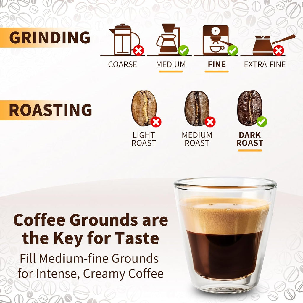 Refillable Coffee Capsules for VertuoLine Machine, VertuoPlus, 2024 Light-weight Healthy Reusable Vertuo Capsules