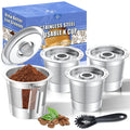 Reusable K-Cups for Keurig – All Stainless Steel (4-Pack)